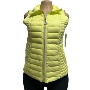 TG-8 Nautica Size Small Packable Lightweight Reversible Lime Green Puffer Vest